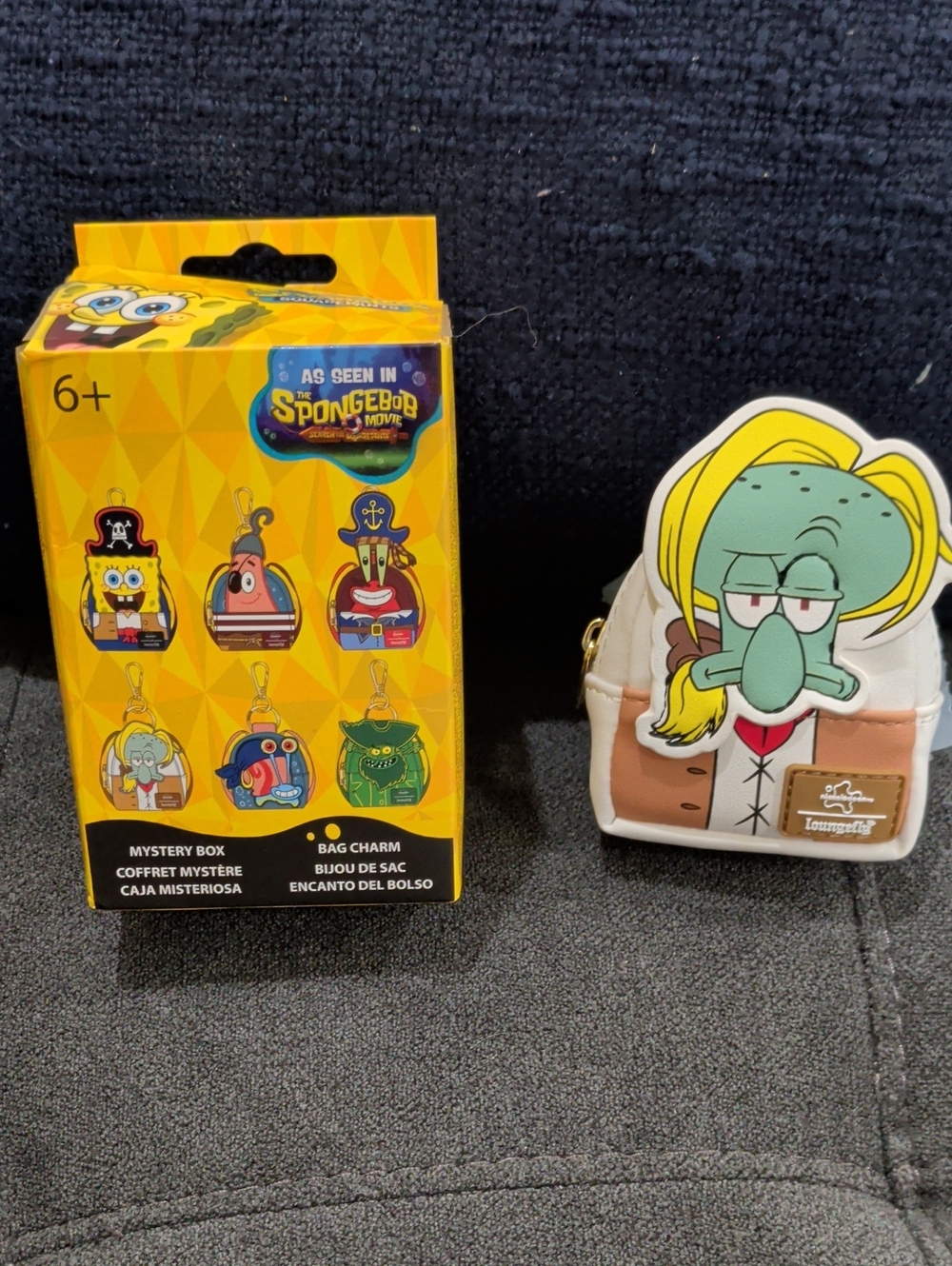 SpongeBob Cosplay Pirates Squidward Mini Bag Charm NWT